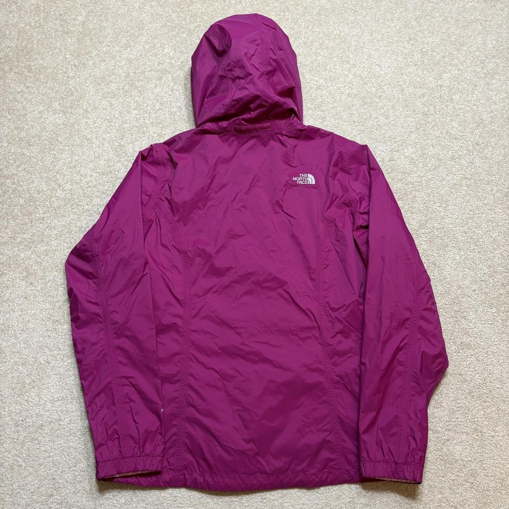 The North Face Jacket Womens Large Purple HyVent Hooded Waterproof Rain Shell - Picture 2 of 16